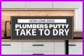 How long does it take for spot putty to dry?