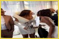 Nigerian singer, Tems spotted at the star-studded Roc Nation pre-grammy brunch with Jay-Z and Beyonce (video)